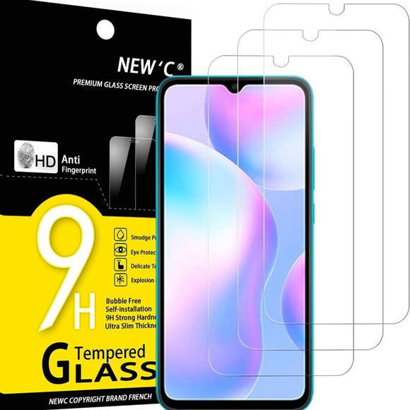 [3 Pack] Xiaomi Redmi 9A, Xiaomi Redmi 9C Screen Protector Tempered NWT - Picture 1 of 5